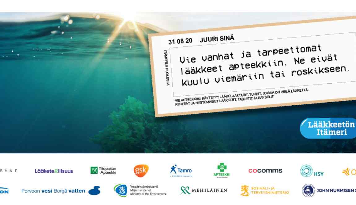 Lääkkeetön Itämeri -kampanja 2020