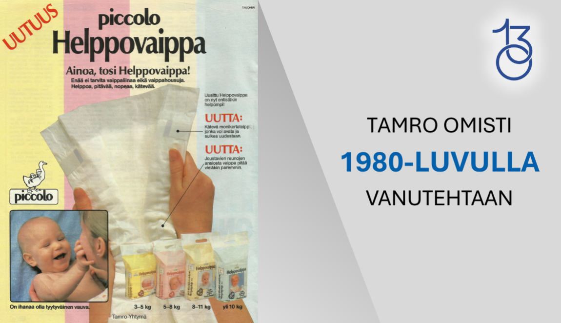 Tamro omisti 1980-luvulla vanutehtaan, jossa valmistettiin esimerkiksi vaippoja