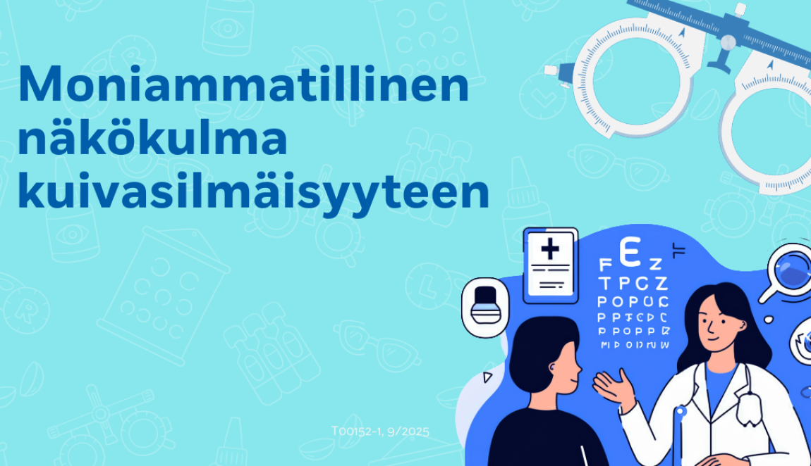 Webinaarin kutsugrafiikka kuivasilmäisyys aiheena