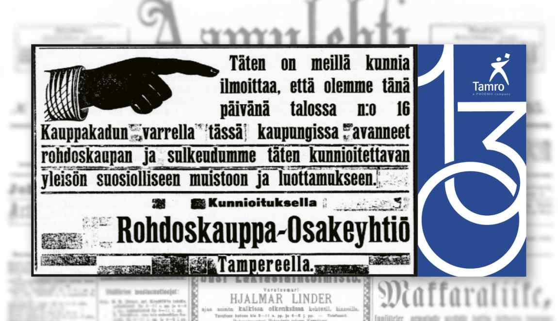 Tamro perustettiin vuonna 1895