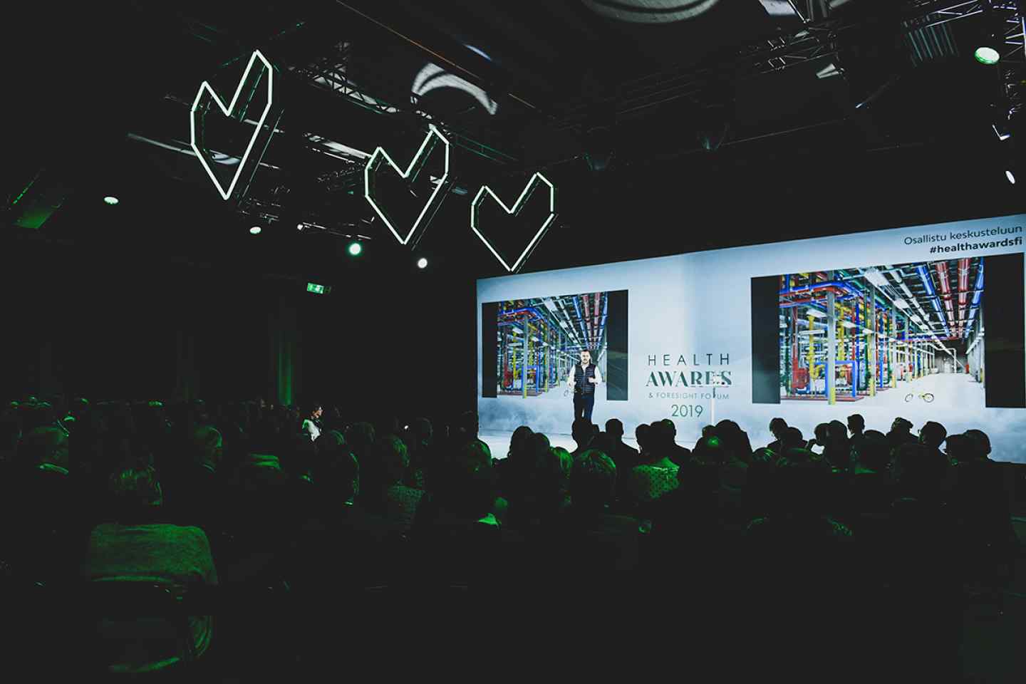 Vuoden 2019 Health Awards & Foresight Forum -tapahtuman lava.