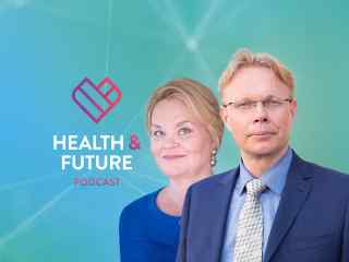 Cristina Andersson ja Jukka Lähesmaa Hefupodi-vieraina